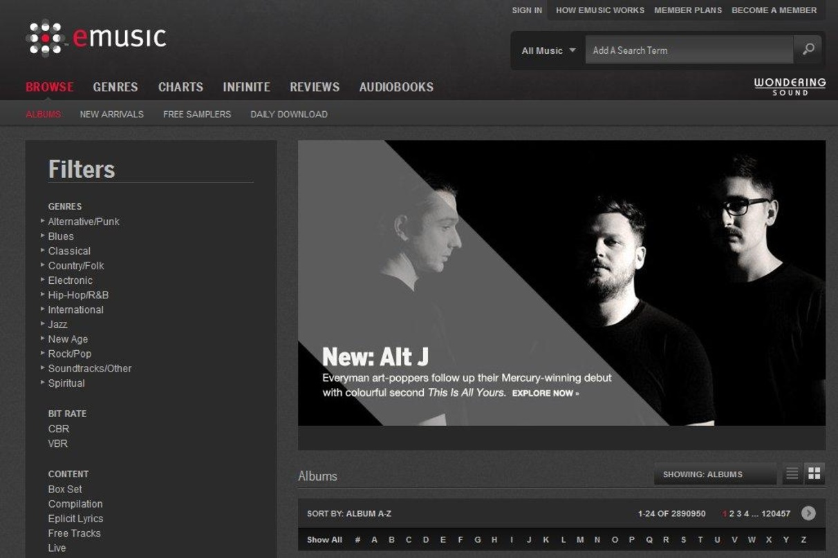 Weiterhin im Downloadgeschäft aktiv: eMusic bietet Mitgliedern Songs im Paket zu rabattierten Preisen