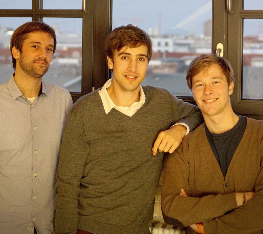 Werben für den "Fan-Monday" (von links): Nikolas Schriefer, Dennis Charles Hackethal und Michael Schütz (alle stagelink)