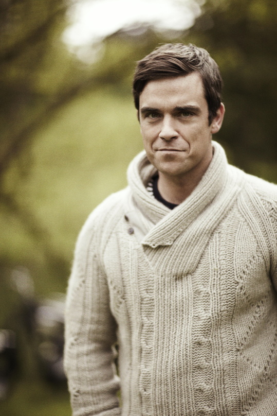Im Freizeitlook zum Zeitungskiosk: Robbie Williams