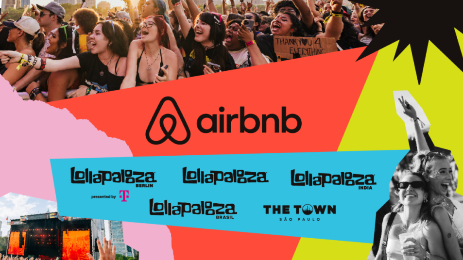 Soll Festivalgästen exklusive "Experiences" bieten: die Partnerschaft zwischen Live Nation, Lollapalooza und Airbnb.