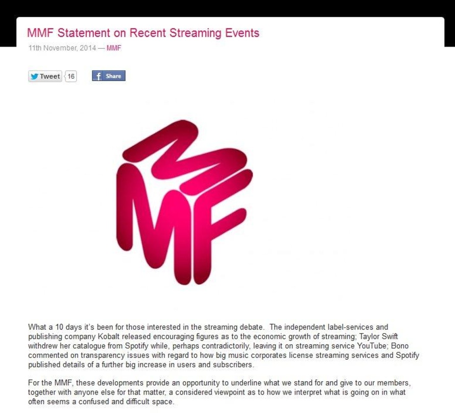 Enttäuscht von Taylor Swift: Das Music Managers Forum steigt in die Streamingdebatte ein