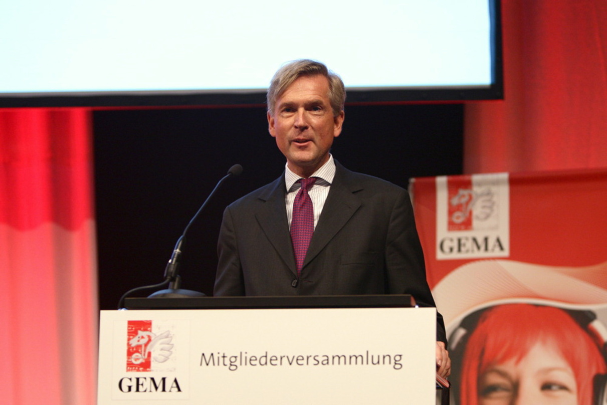 Sprach auf der Midem über die Harmonisierung von Wahrnehmungsrechten: Dr. Harald Heker