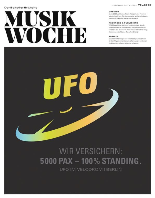 Die E-Paper-Ausgabe der MusikWoche Vol. 38/39 2018