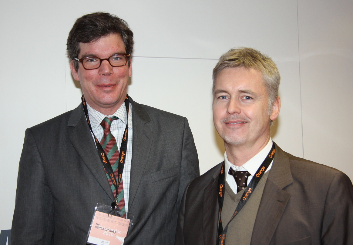 Wollen auf internationaler Ebene über die Arbeit der GVL informieren: Tilo Gerlach (l.), Guido Evers