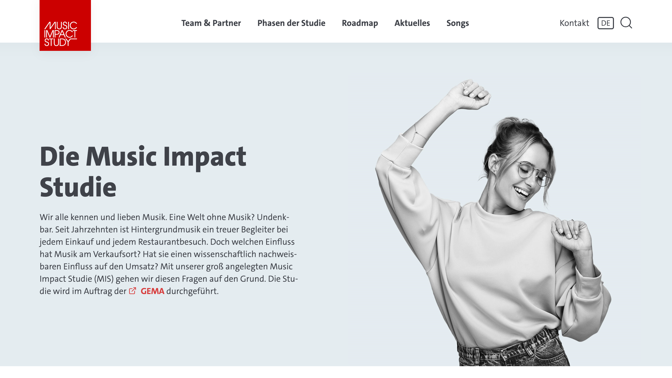 Wird auf einer eigenen Website präsentiert: die "Music Impact Studie".
