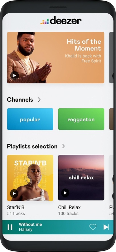 Mit erneuerter Form und Farbigkeit: das Logo und die App von Deezer