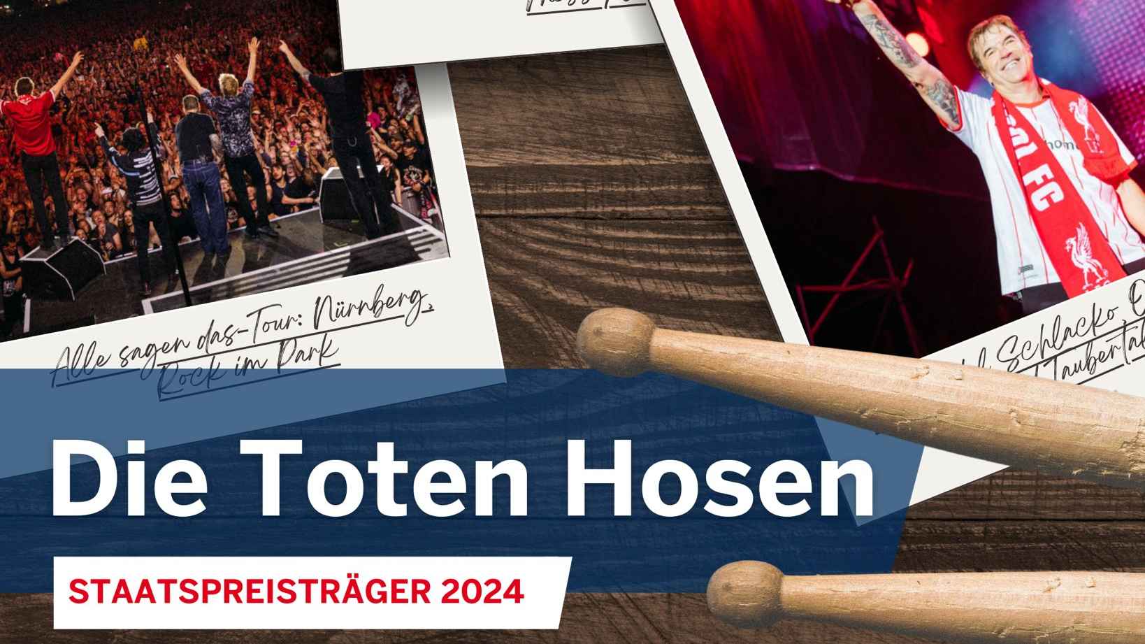 Reihen sich hinter Angela Merkel in die Liste an Preisträger:innen ein: Die Toten Hosen.