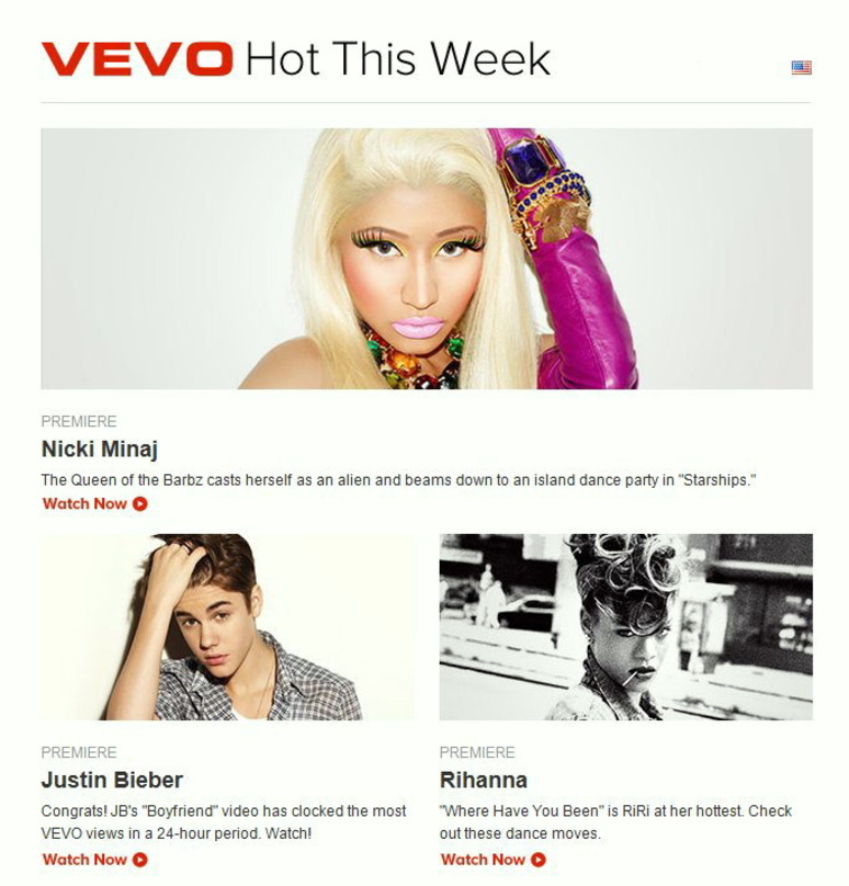Soll im Herbst auch in Deutschland zu sehen sein: der Musikvideodienst Vevo
