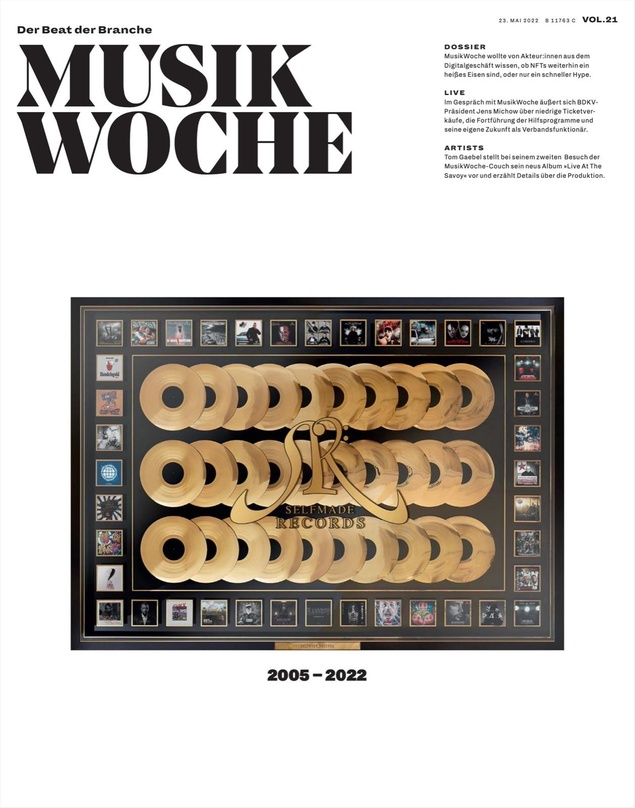 Reichlich Edelmetall: von 2005 bis 2022 schrieb Firmengründer Elvir Omerbegovic mit Selfmade Records ein Stück HipHop-Geschichte, und feierte das jüngst auf dem Cover von MusikWoche