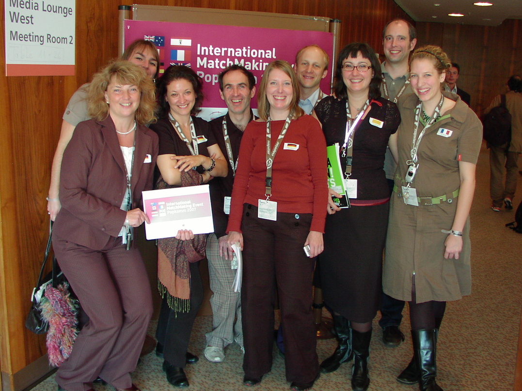 e1a1f871eb1a6cd9bafd23d66137c1c7aa738ad7a5c237b8d422ecf1be789947 Soll wie im letzten Jahr als internationales Kontaktforum fungieren: Das International Matchmaking Event||Im vergangenen Jahr trafen sich zum IME (v.l.n.r.): Ina Kessler (Geschäftsführerin...