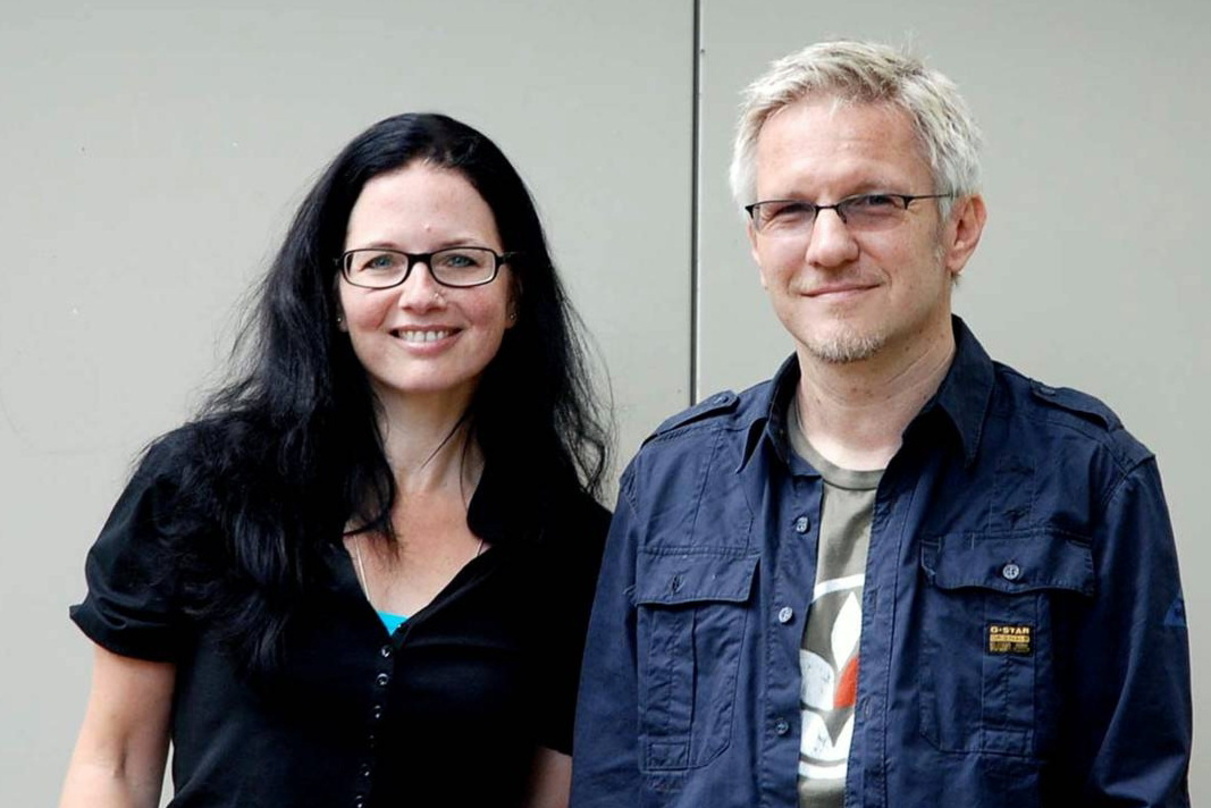 Arbeiten für "Die drei Musketiere" zusammen: Pia Hoffmann, Label Manager Königskinder, und Paul Haslinger