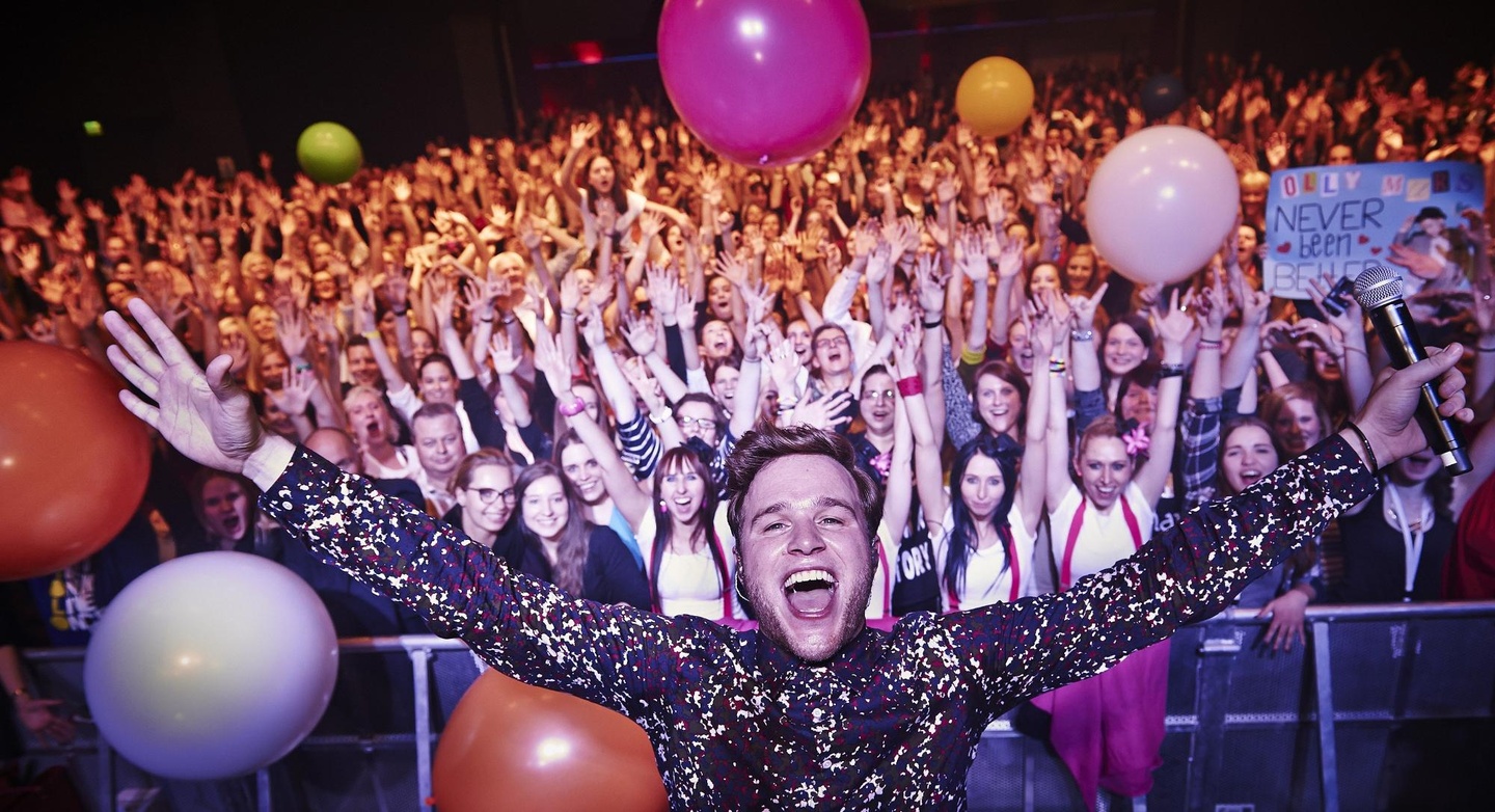 Zelebrierte in München das neue Album und bewährte Hits unter dem Jubel der Fans: Olly Murs