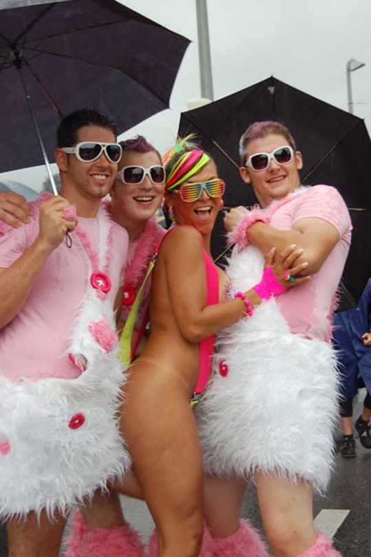 Trotzten dem Regen: Raver in Zürich