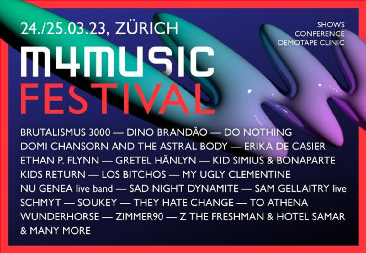 Meldet seine ersten 21 Acts für 2023: m4music