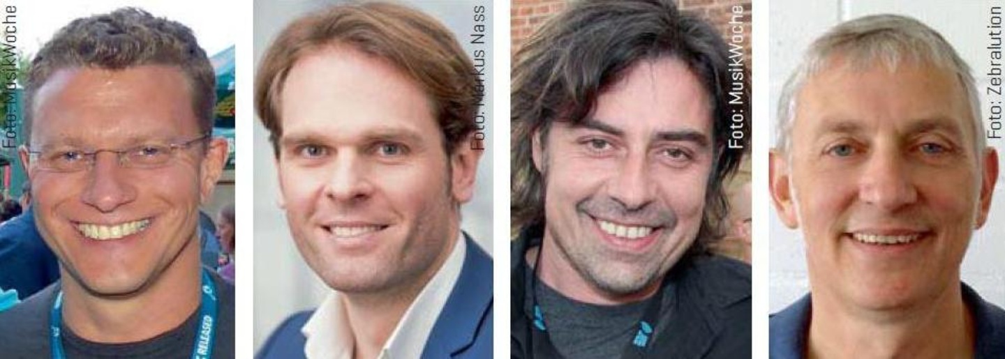 Diskutieren über Chancen internationaler Produktionen und Künstler in Deutschland (von links): Benjamin Bailer, Florian Drücke, Michael Schuster und Kurt Thielen