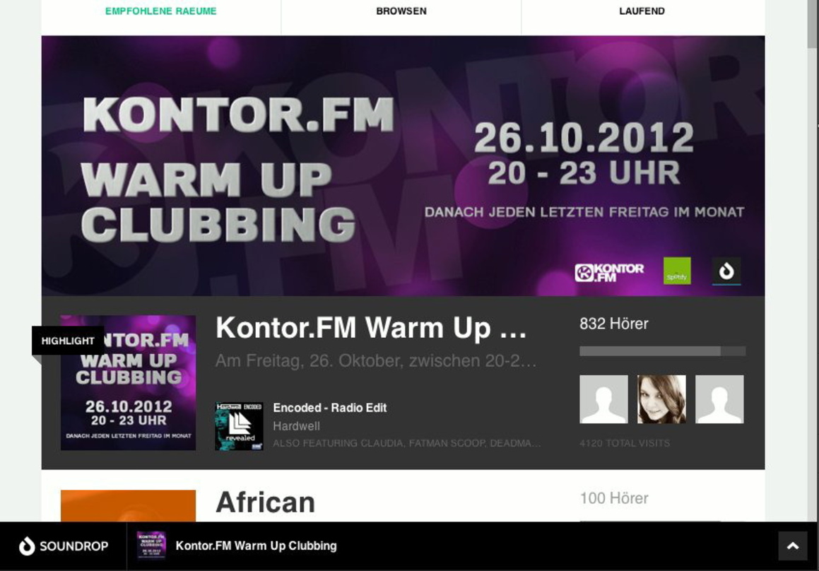 Hier trafen sich rund 800 Fans: der Kontor Soundrop-Room