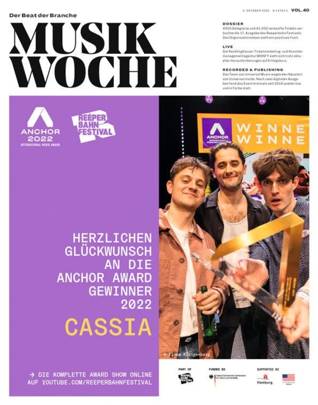 Die E-Paper-Ausgabe von MusikWoche Vol. 40 2022