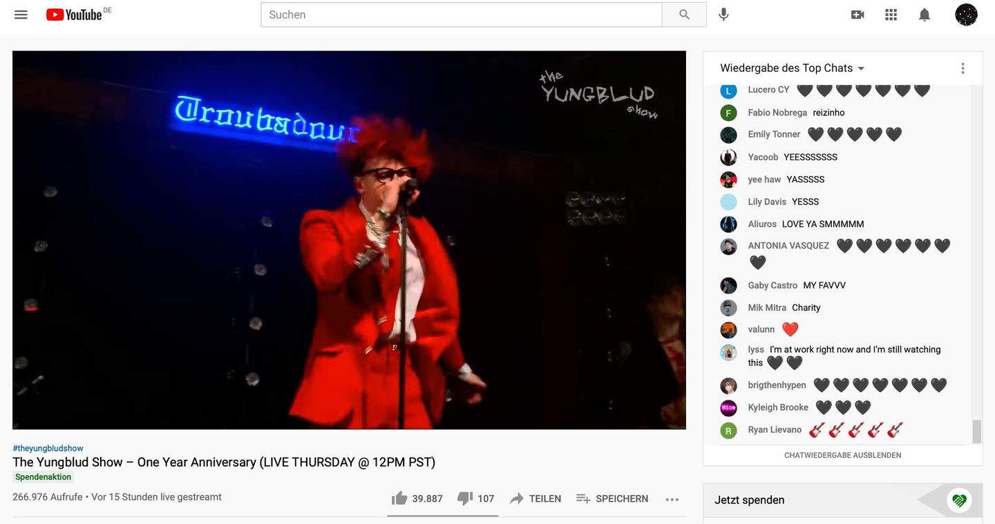Machte den Auftakt der neuen Reihe: Yungblud