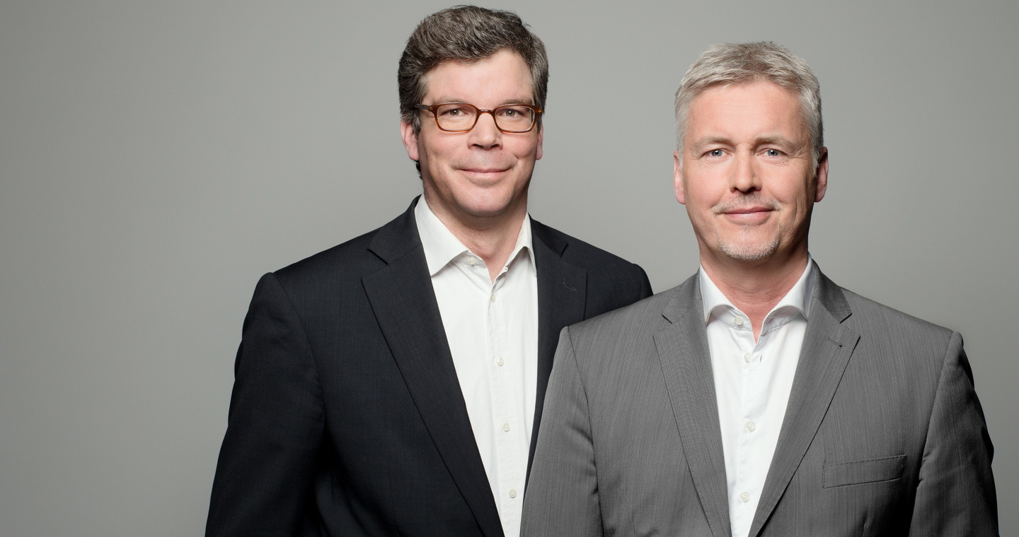 Kritisieren die "ungelöste und die Geräteindustrie einseitig begünstigende Situation bei der privaten Vervielfältigun": die GVL-Geschäftsführer Tilo Gerlach und Guido Evers