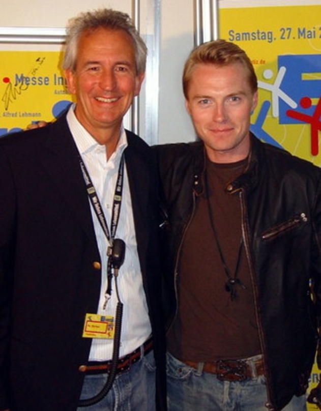 Kann die Planungen für Eventiz 2007 beginnen: John R. Barker (l.), hier mit Ronan Keating