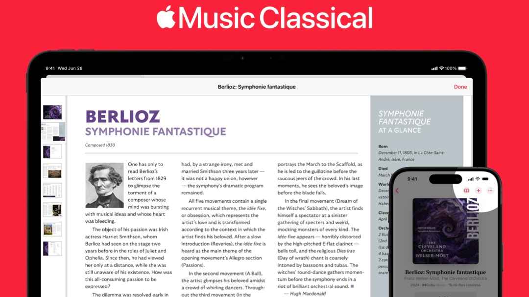 Soll die Plattform informativer gestalten: Die Booklets bei Apple Music Classical.