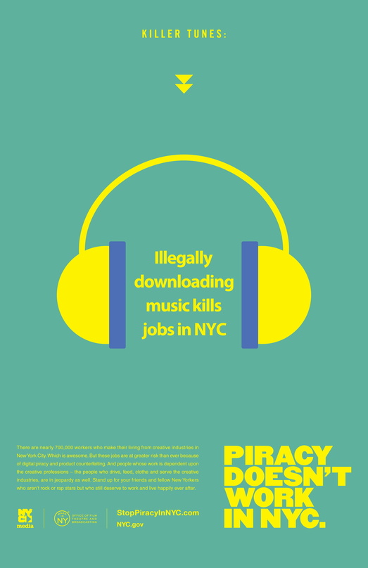 Soll 700.000 Jobs im Mediengeschäft sichern: Aktuelle Kampagne der Stadt New York