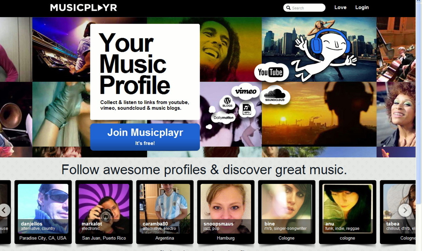 Geht in eine neue Testphase: Die Plattform Musicplayr