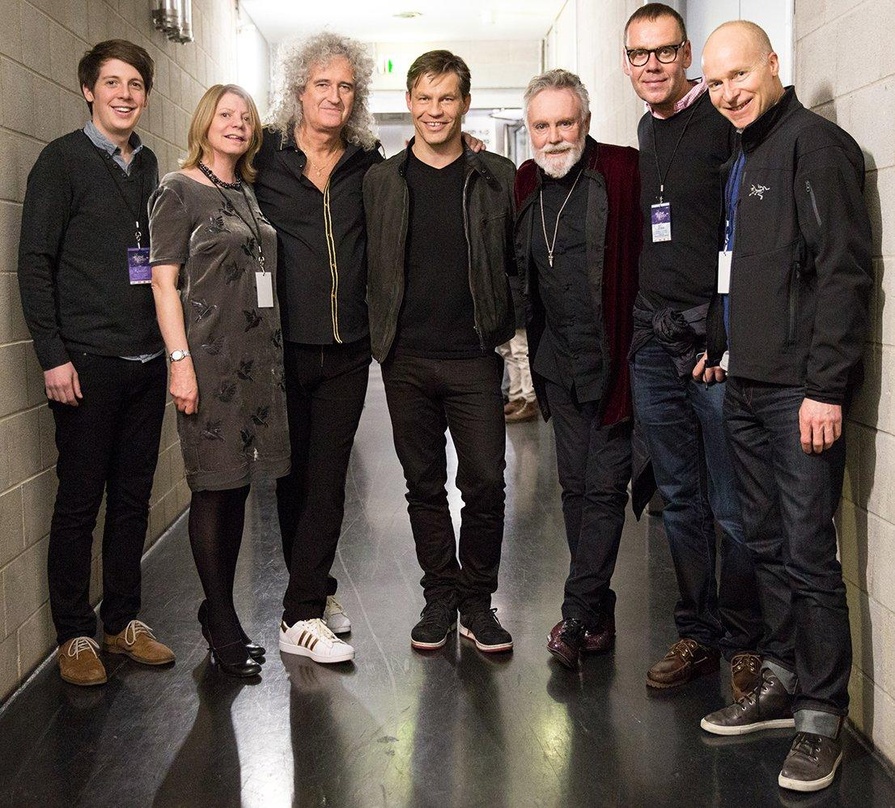 Begegneten sich bei der Aufzeichnung der "Helene Fischer Show" (von links): Jack Thomson (Marketing Manager Universal Music Group - UMG), Chris Dwyer (Senior Director Marketing UMG), Brian...