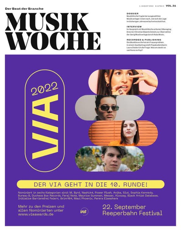 Die E-Paper-Ausgabe von MusikWoche Vol. 31 2022