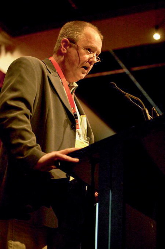 Lässt sich von der Rezession nicht die Stimmung vermiesen: Robert Swenson