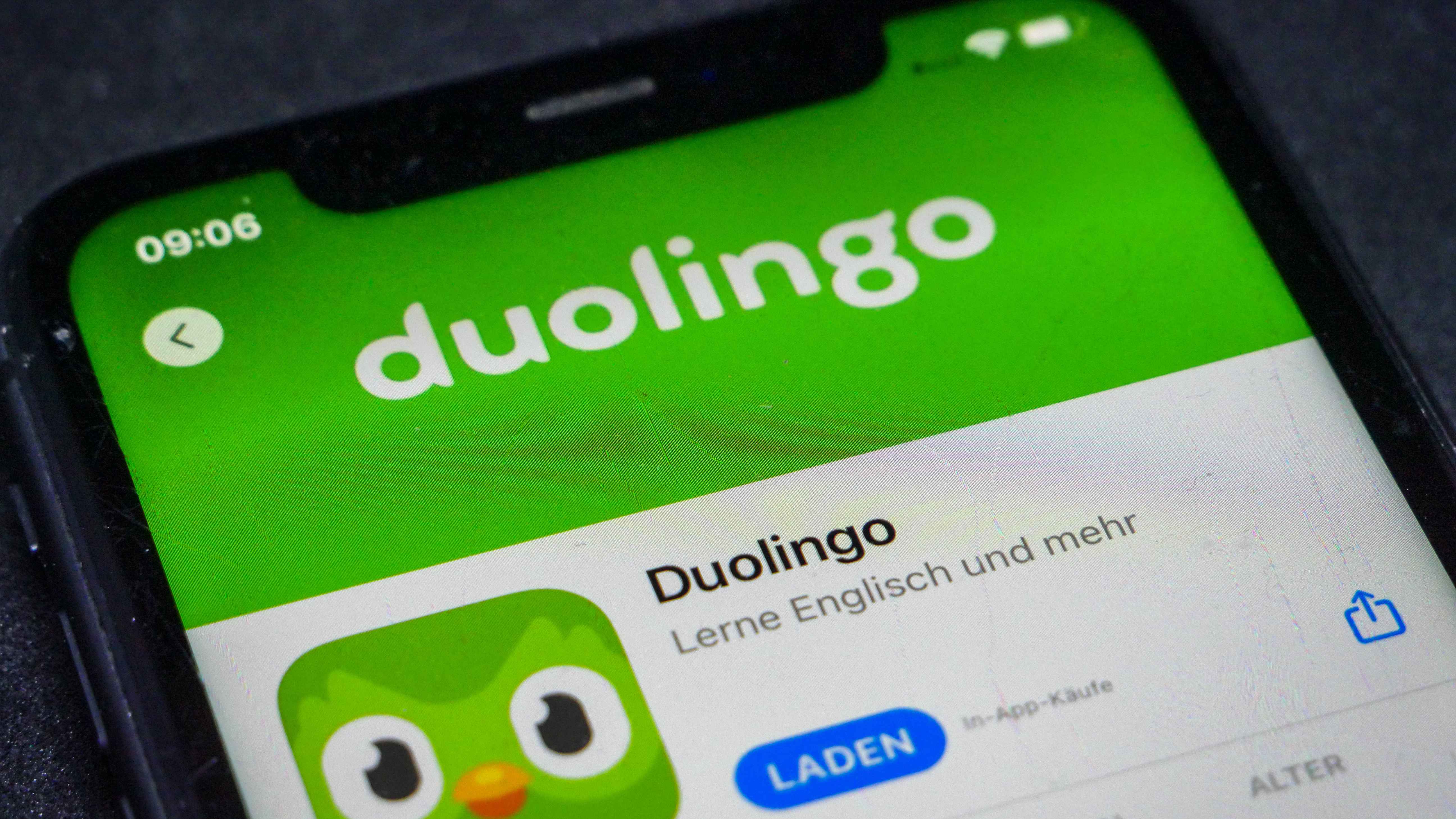 Kommt künftig mit Sony-Music-Songs daher: Duolingo.