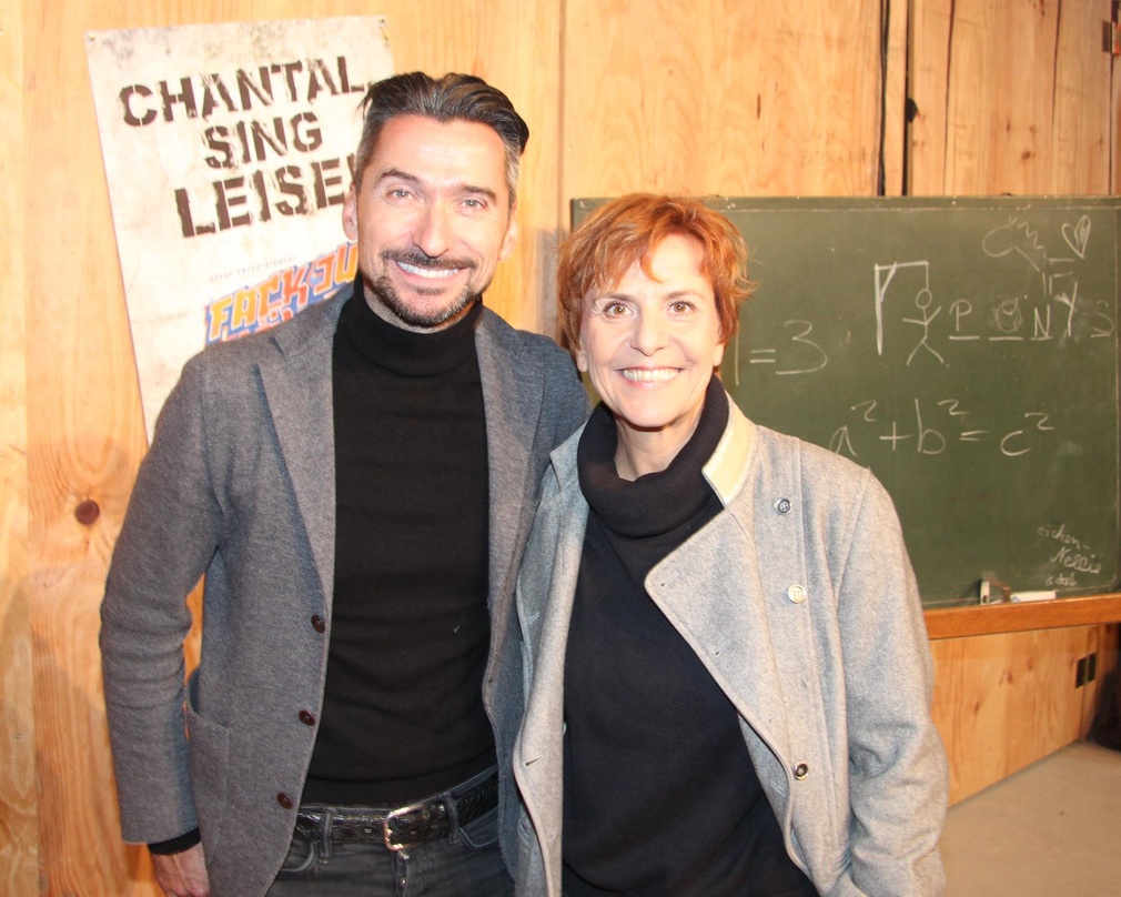 Wollen mit "Fack Ju Göhte - Se Musical" junge Zielgruppen erreichen: Unternehmenssprecher Stephan Jaekel und Produzentin Simone Linhof (beide Stage Entertainment)