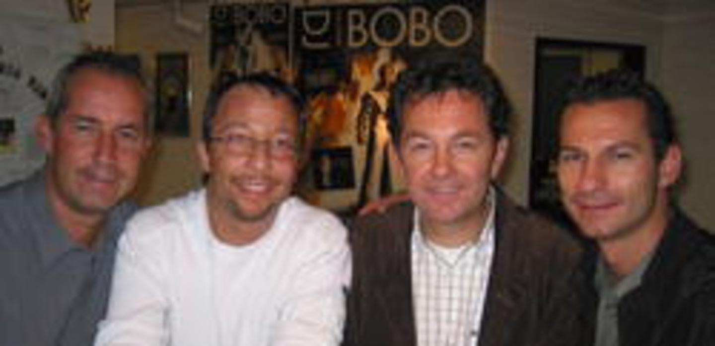 Partner (v.l.n.r.): Stefan Planta, DJ BoBo, Victor Waldburger und Oliver Imfeld