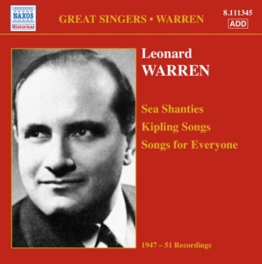 Leonard Warren – Sea Shanties/Kipling Songs/Songs For Everyone