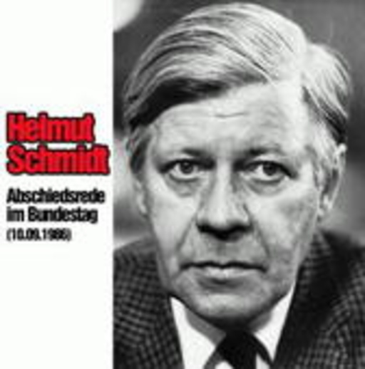 Helmut Schmidt – Abschiedsrede im Bundestag (10.09.1986)