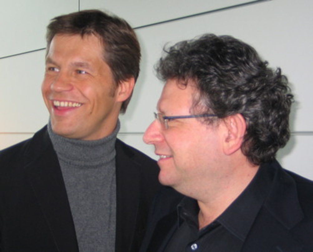 Zeigen Profil: Lucian Grainge (r.) und Frank Briegmann