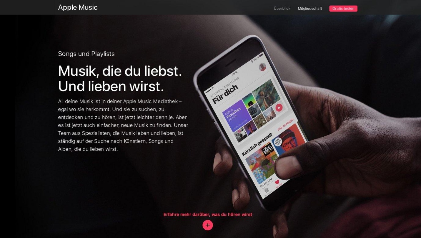 Erreicht 27 Monate nach dem Start weltweit mehr als 27 Millionen Abonnenten: der Streamingdienst Apple Music