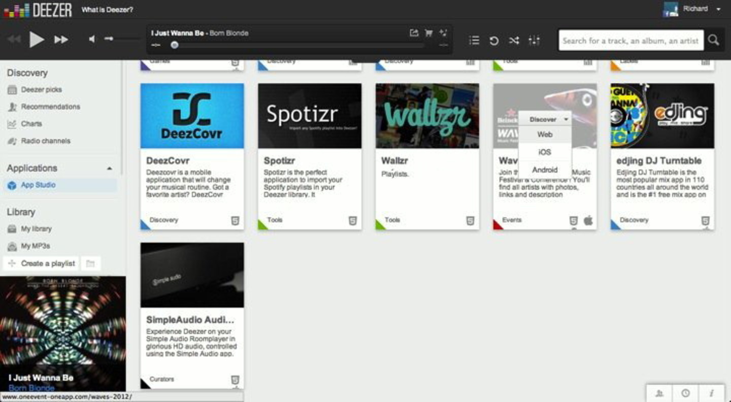 Bald neu bei Deezer: Das sogenannte App Studio