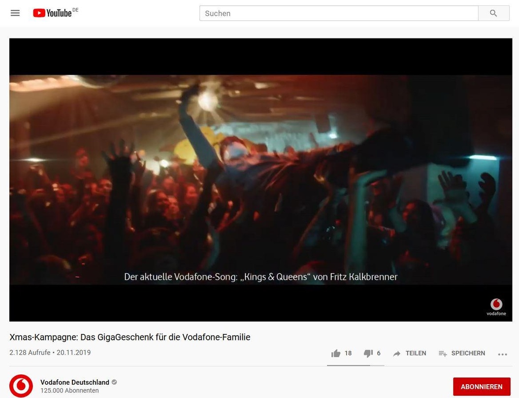 ede70c9bb2f5e351320eacdcaabf352d6f2beb8f0c428d5a337e1c70999ac6f2 Wirbt mit der Musik von Fritz Kalkbrenner: Vodafone