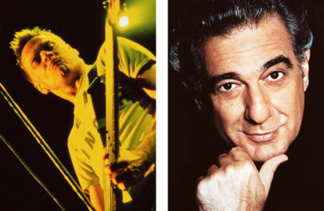 Bei WM-Konzerten im Einsatz: Bryan Adams und Placido Domingo