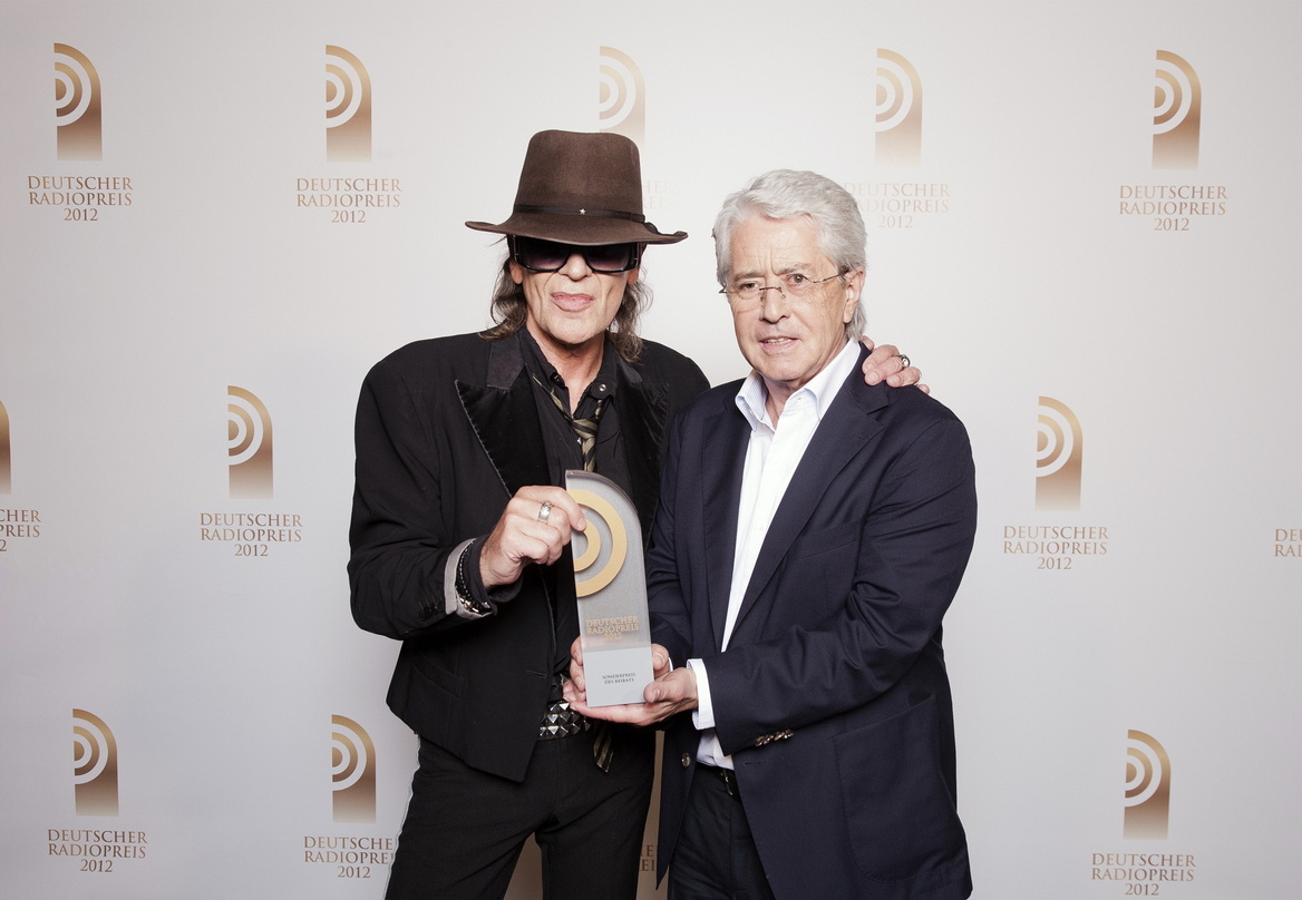 Der Sonderpreisträger und sein Laudator: Udo Lindenberg und Frank Elstner