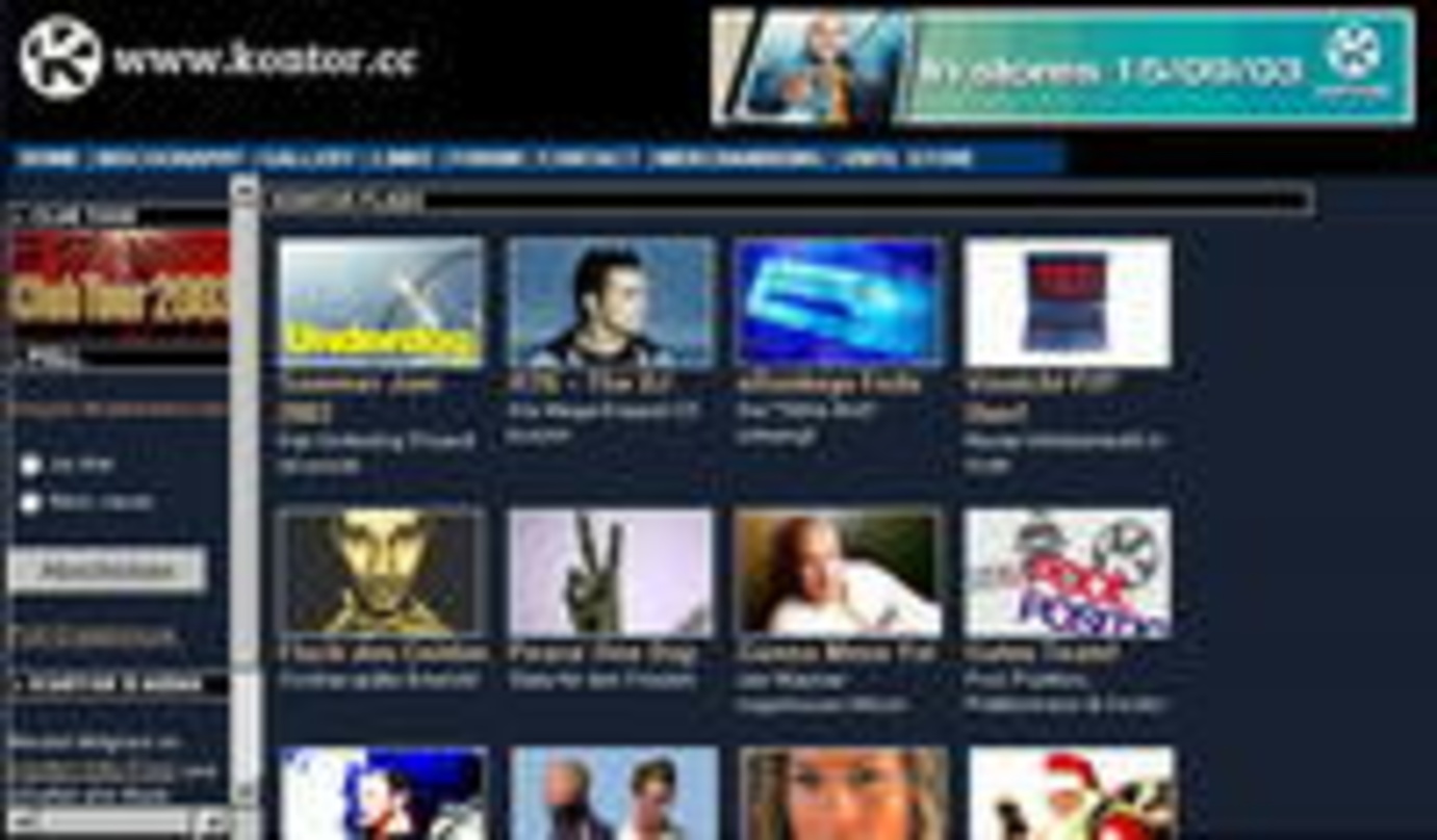 Hier tummeln sich bald die Dance-interessierten Downloader: die Kontor-Website www.kontor.cc