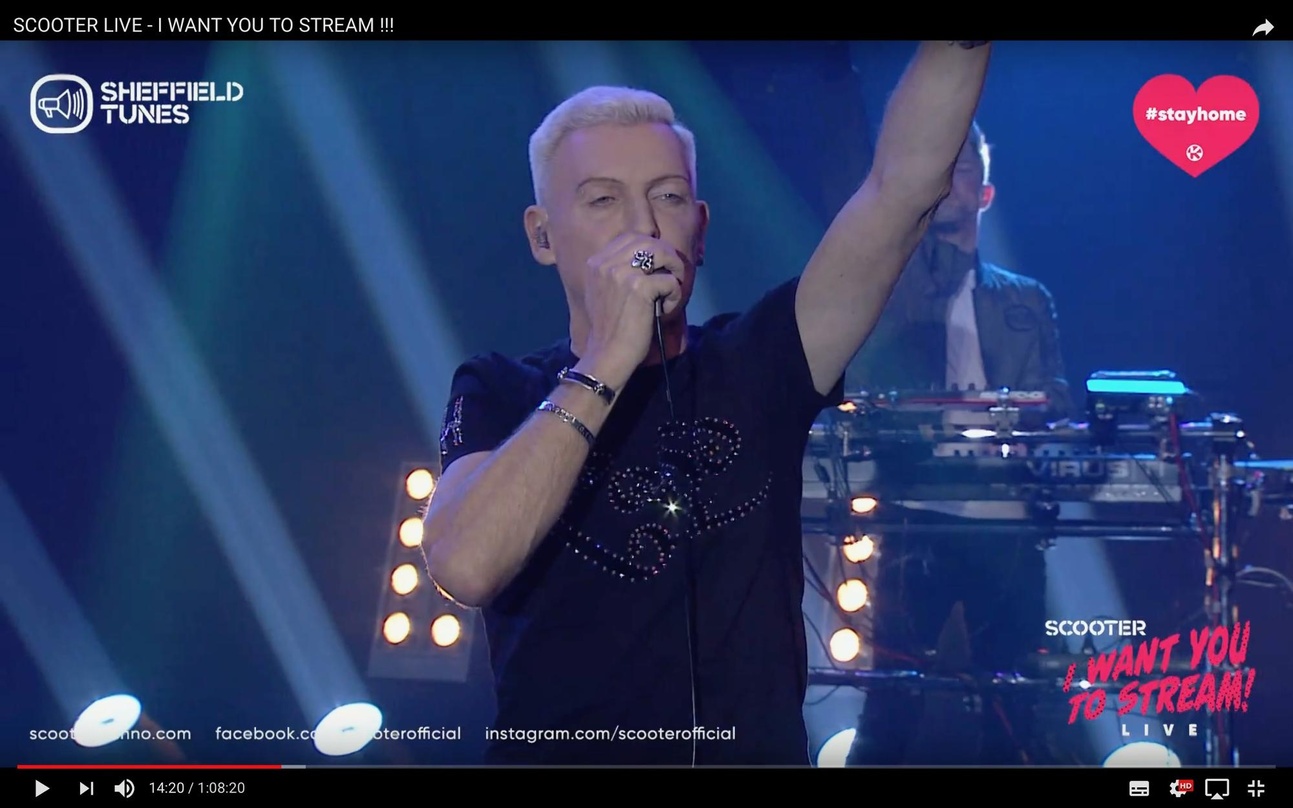 Erfolgreich mit ihrem StayHome-Konzert: Scooter