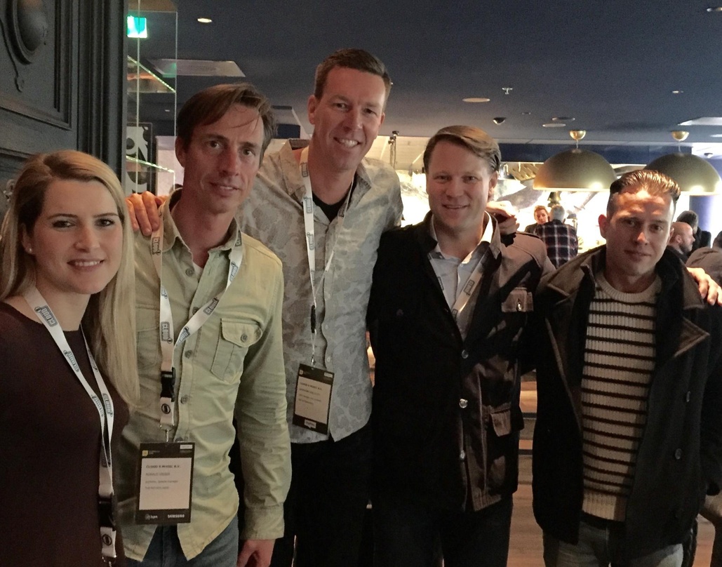 Arbeiten nun eng zusammen (von links): Romina Wodara (Roba), Ronald Visser (Cloud 9) Raymond van Vliet (Cloud 9), Christian Baierle (Roba) und Chris Groenewegen (Cloud 9)
