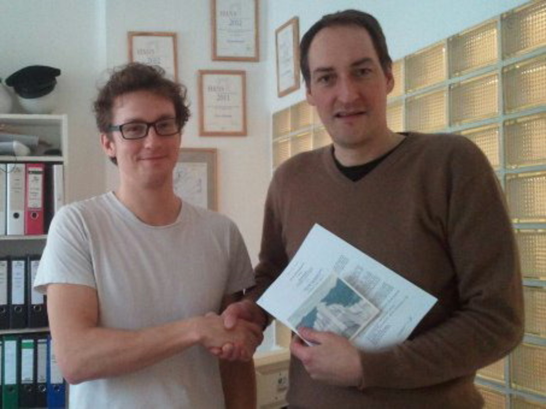 Neue Partner: Hannes Wittmer alias Spaceman Spiff (links) und Reimer Bustorff von Grand Hotel Van Cleef