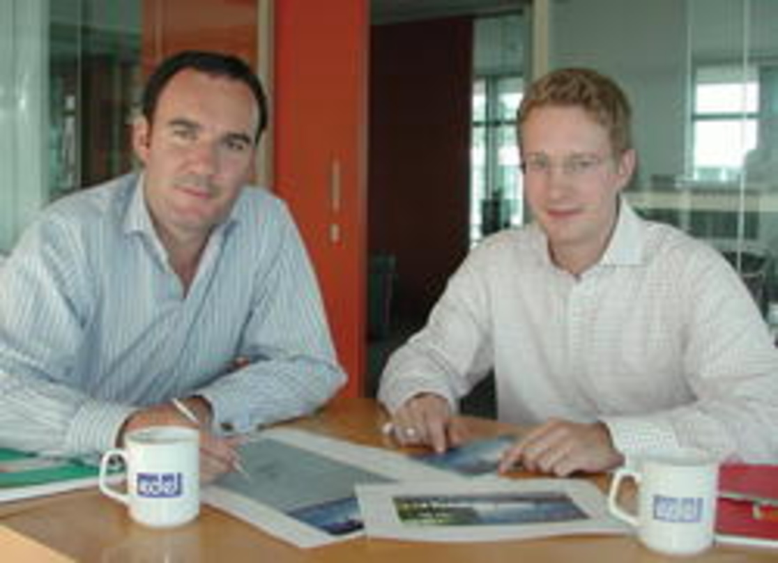 Architekten des neuen Dienstleistungsmodells: Baur (l.) und Steinberg