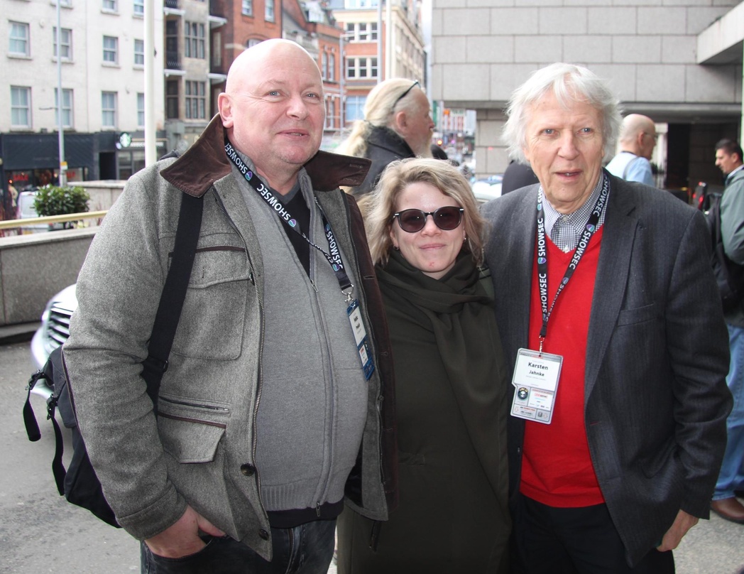 Bei der 30. ILMC (von links): Heinz Preisch, Helene Sperling (beide Paco Agency) und Karsten Jahnke