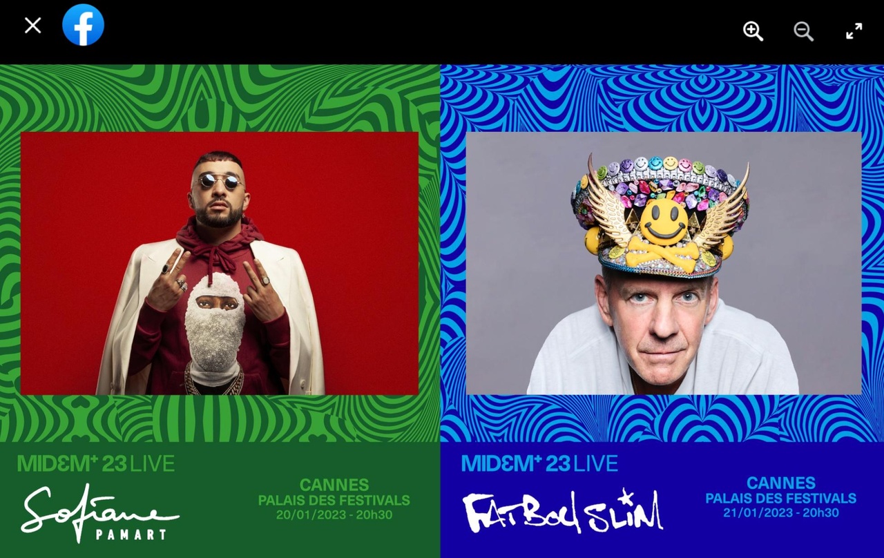 Sollen 2023 eine neue Midem-Zeitrechnung mit einläuten: Sofiane Pamart und Fatboy Slim