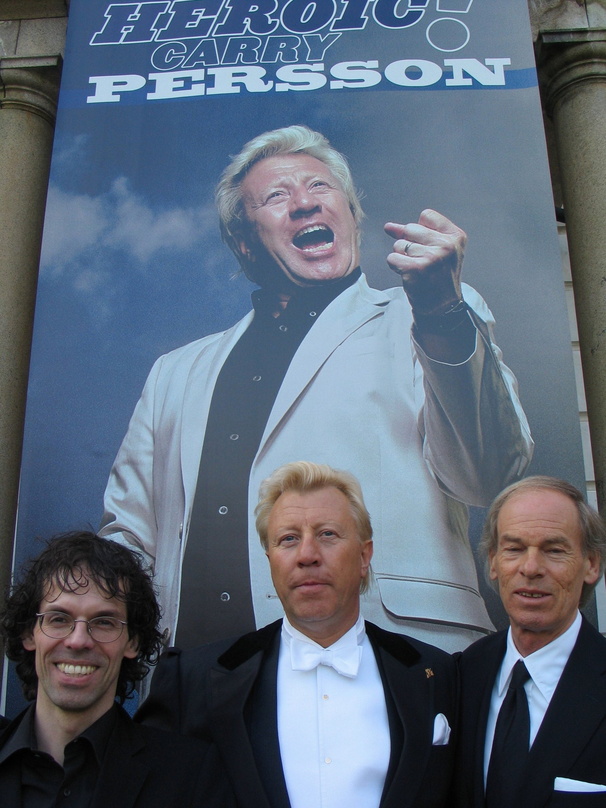 Drei heroische Kumpane: Michael Brüggemann (Sony BMG Classical), Carry Persson, Peter Kupfer (von links)