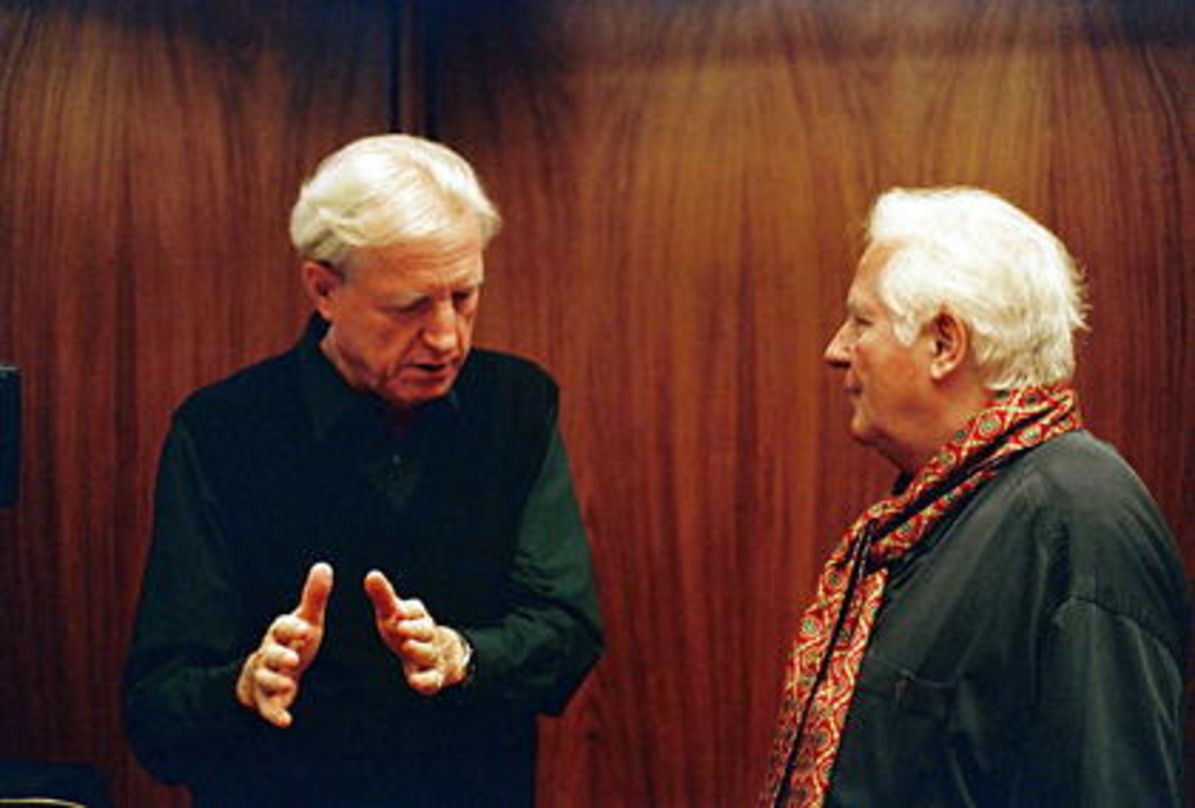 Begehen das Naxos-Jubiläum stilecht: Klaus Heymann und Helmut Müller-Brühl